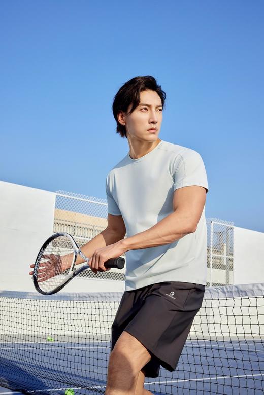 *鸟家同款面料，萨勒芬妮7A抗菌亲肤轻奢插肩圆领T恤  抗菌速干亲肤 商品图2