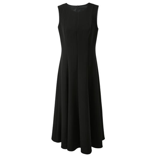 三彩2025夏季新款轻奢醋酸小黑裙连衣裙中长裙无袖简约显瘦S 商品图4