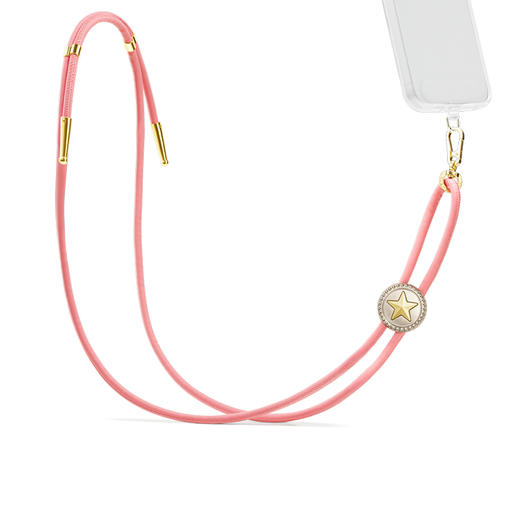 【绿洲物语】璀璨星·手机背带 Wristlet&Strap手机绳链 Strap手机背带系列 粉色 日月星 商品图3