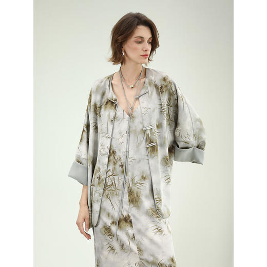 COCOBELLA[空濛烟雨]时尚年轻款新中式国风盘扣外套SC3019 商品图1