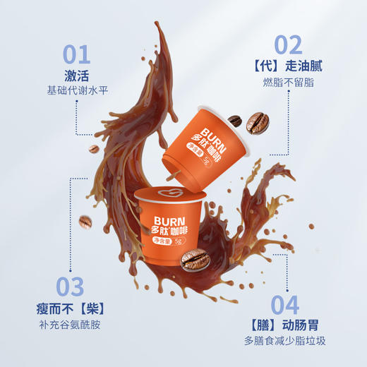 【减脂搭档】BEINGMATE Burn 多肽咖啡（5g*7）； 商品图6