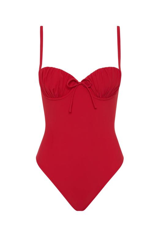 Faithfull The Brand - Dinard One Piece - Red - 女装 - 连体泳衣 - 红色 商品图0