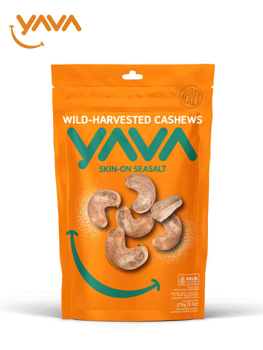 印尼进口YAVA亚哇腰果休闲坚果办公零食巴厘岛特产大包装紫皮腰果 275g/袋 商品图5