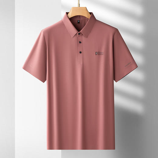 【冰丝无痕】【DDS】大依优型大码男装短袖POLO衫透气加肥加大大号半袖体恤上衣男士胖子 商品图0