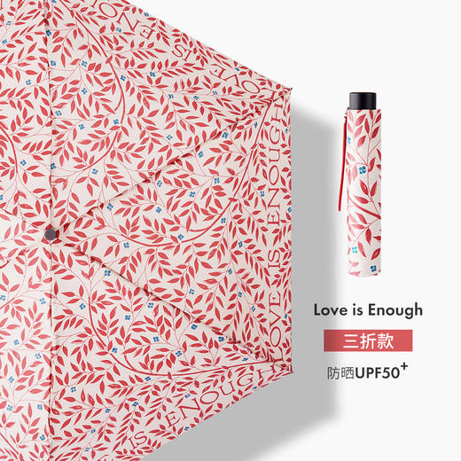 FULTON富尔顿 英国进口Morris & Co Superslim-2 UV Love is Enough 满满的爱三折伞 WFMS211 商品图5