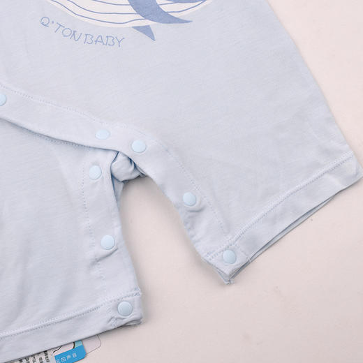 棉果果夏季男童舒适哈衣爬服防蚊5A抗菌莫代尔偏襟连体衣M211720425207 商品图3