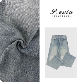 04-3潘依绣丁丁宠粉100%棉Logo贴袋拉链牛仔裤 S8121