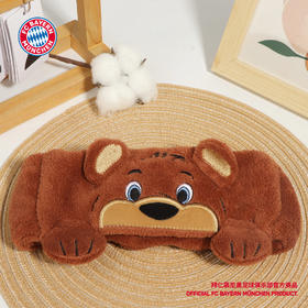 【官方正版】拜仁慕尼黑足球俱乐部丨伯尼毛绒棕色发带经典吉祥物可爱百搭球迷周边