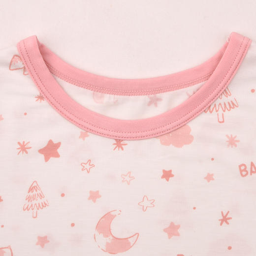棉果果夏季女童家居服防蚊5A抗菌莫代尔套头T恤M221140425216 商品图5