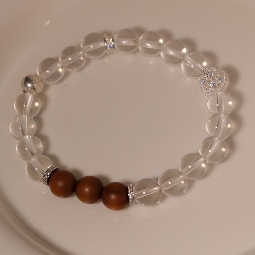 + Pearl  白水晶檀香手串  ⌊心珀⌉ 手串 商品图2