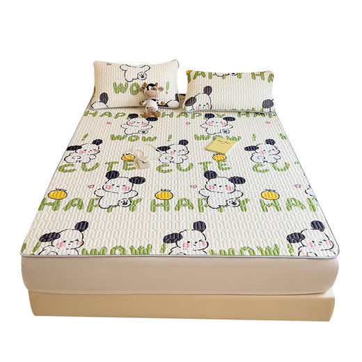 【铺在身下的软“空调”】A类母婴级乳胶凉席三件套冰丝床单床笠可折叠防滑凉感空调席 商品图4