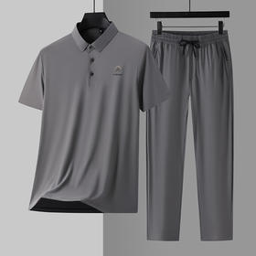 昆潮 休闲百搭男士套装（多色可选） 短袖直筒裤夏季短裤精选优质面料8681
