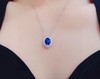 4.25ct刻面蓝宝石戒指吊坠 商品缩略图4
