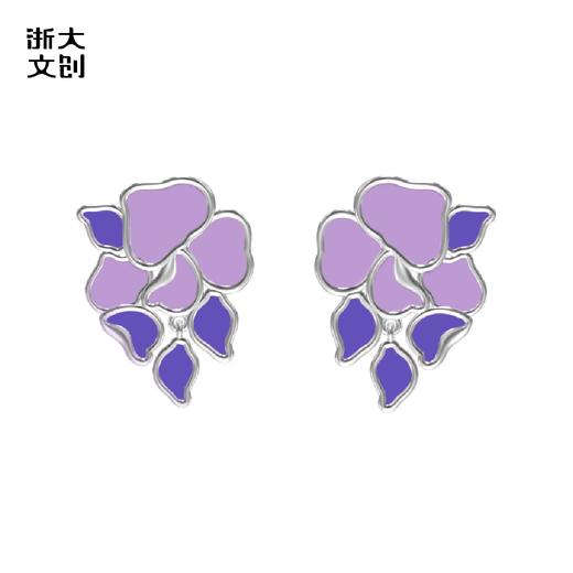 【浙大文创】浙江大学求是紫藤耳饰 商品图4