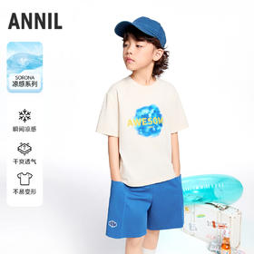 【实体店同款】男童圆领短袖针织套装夏季新款安奈儿童装AB521641