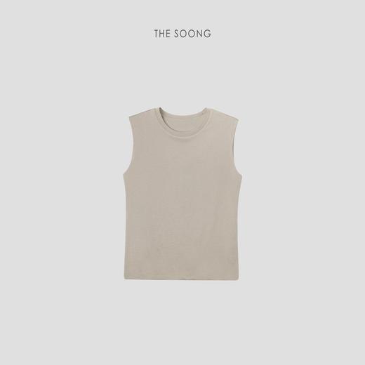 THESOONG"腔调主义"桑蚕丝羊毛细腻质感无袖坎肩背心HBTX6353 商品图4