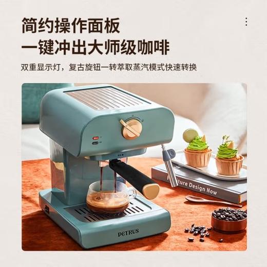 【团购】柏翠 (petrus)意式浓缩咖啡机半自动打奶泡机 商品图0