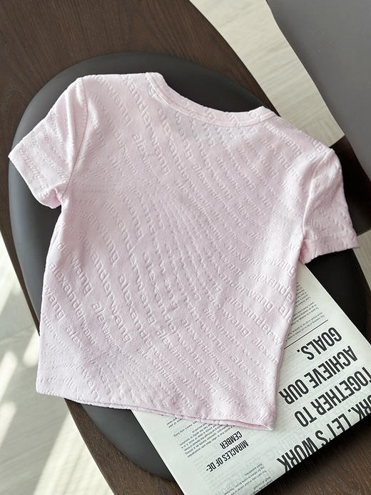 现货 THS-限时 大王家 尾品 满身提花logo短袖短T恤 2色 BH2580 商品图9