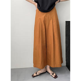 全员夸的棉麻长裤！2025慵懒薄款宽松透气百搭高腰阔腿裤女款！