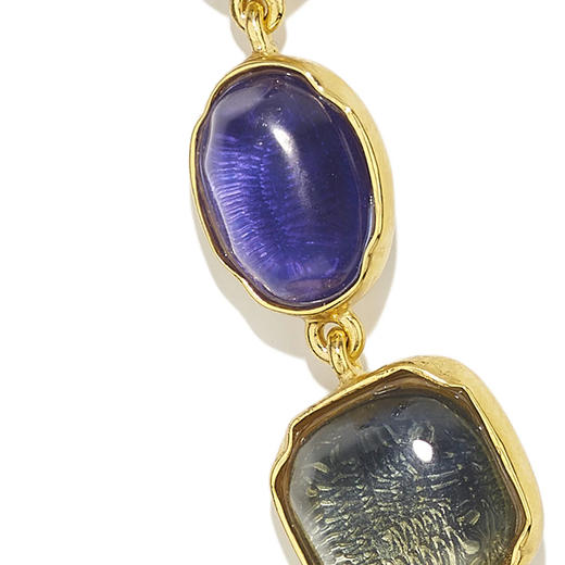 北京仓｜Goossens Parise-Cabochons-蓝色 水晶 项链［法国设计师］ 商品图3