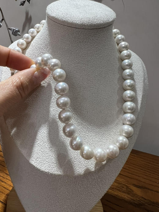 47-3 母亲节特惠 9-11mm极强光 正圆微瑕 爱迪生珍珠项链 45cm 限时1800 商品图5