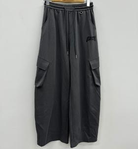 MZ松紧腰头工装阔腿裤（黑）春季151020430321