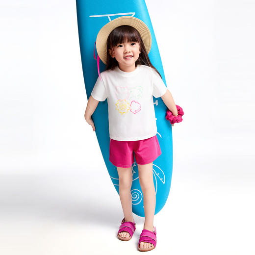 【实体店同款】女童圆领短袖针织衫夏季新款安奈儿童装XG521694 商品图3