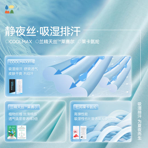 【静夜丝排汗儿童背心】森林棠25夏款儿童吸湿排汗凉爽透气居家背心吊带40212501 商品图3