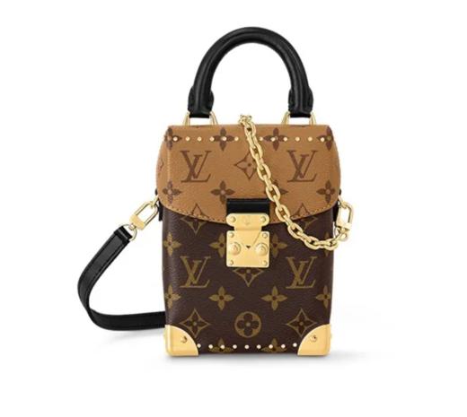 ·LOUIS VUITTON Camera 老花满印锁扣开合链条 牛皮革 盒子包手机包手提单肩斜挎包 女款 商品图0
