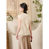 三彩【浮光织影】2025夏季新款新中式针织衫提花毛衫盘扣上衣C 商品缩略图2
