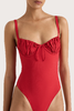 Faithfull The Brand - Dinard One Piece - Red - 女装 - 连体泳衣 - 红色 商品缩略图3