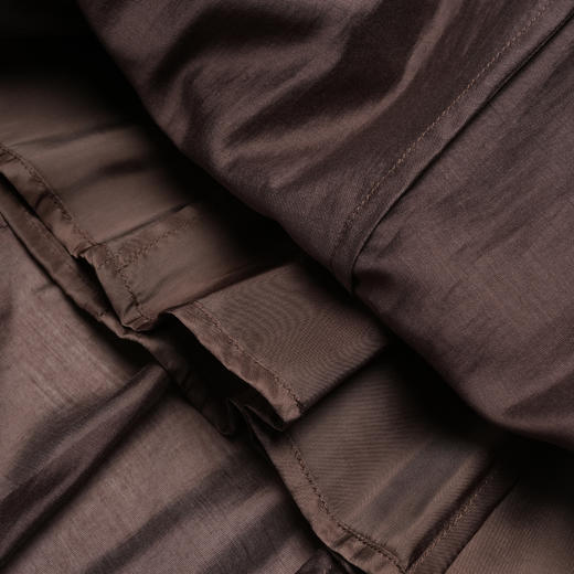 ROMI STUDIO“法式优雅”天丝复古高腰修身茧型鱼尾乌木色半裙Q4010 商品图6