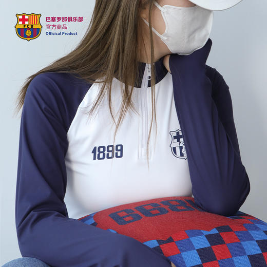 【官方正版】巴塞罗那俱乐部丨巴萨女款长袖足球训练服健身速干 商品图3