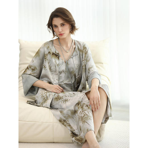 COCOBELLA[空濛烟雨]新中式优雅连衣裙奢华国风吊带裙FR0070 商品图2