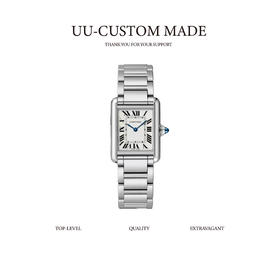 CARTIER卡地亚 坦克系列 石英机芯 优雅百搭 女表 瑞表 29.5*22mm 白色表盘 精钢表壳 精钢表带（SP）