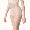 金三塔女真丝中腰透气平角裤性感蕾丝包裹内裤女100%桑蚕丝内裤提臀  NZF7C211 商品缩略图1