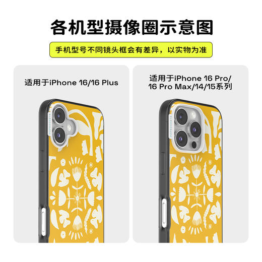 【绿洲物语】明黄花园 POPCASE手机壳 MagSafe Popcase磁吸款 黄色 植物花卉 图腾 iPhone16/15/14 商品图3