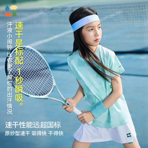 [屁侠推荐]汗跑跑亲子短袖速干衣森林棠25夏款吸湿排汗户外运动速干短袖T恤40322530 商品图1