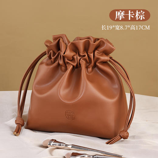 【法式高颜值经典收纳包】随身流沙ins新款 化妆品大容量束口便携懒人包 国庆出行好物 商品图10