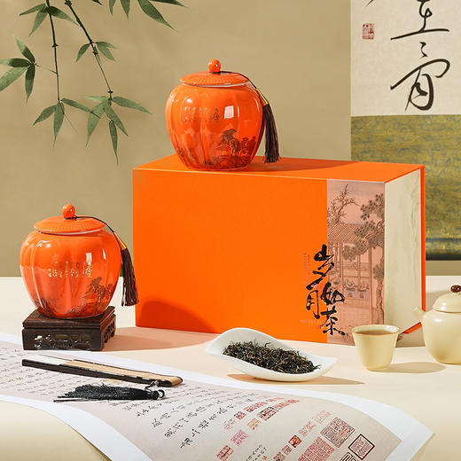 【吉星高照】去寻 微信会员专享  武夷原产 金骏眉 正宗品质 鲜活甘爽 禧悦橙红 大气茶礼 净含量250g 商品图1