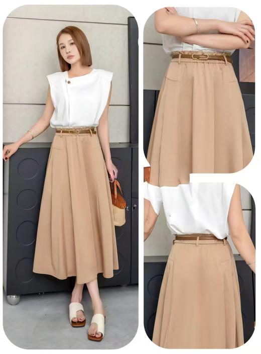 女装25春夏新品半身A字裙2235-E6226 商品图2