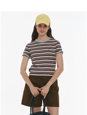 TeenieWeenie小熊条纹T恤女春季女t恤TTRS25M408Z