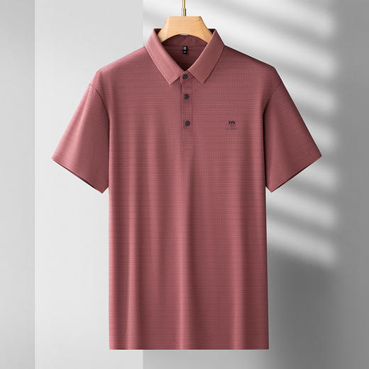 【冰丝无痕】【DDS】大依优型大码男装短袖POLO衫透气加肥加大大号半袖体恤上衣男士胖子 商品图2