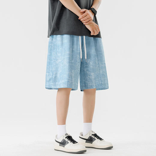 【DSL】大依优型大码短裤五分裤大号裤子弹力透气加肥加大夏季松紧腰宽松运动沙滩裤 商品图3