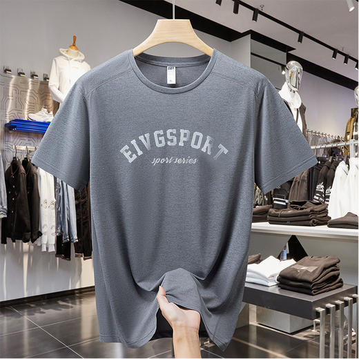 【M】【速干】【DH】大依优型大码短袖T恤加肥加大宽松休闲胖子打底半袖男士上衣潮流 商品图2