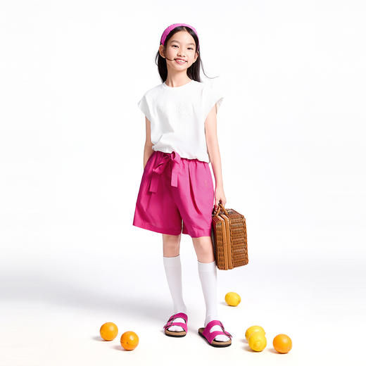 【实体店同款】女童短袖针织衫夏季新款安奈儿童装AG521667 商品图6