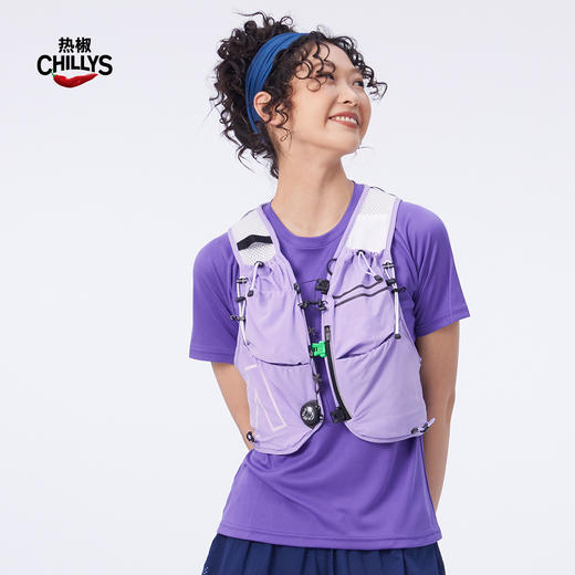 HOTCHILLYS热椒速干T恤女夏季户外运动徒步跑步透气短袖速干衣4452 商品图7