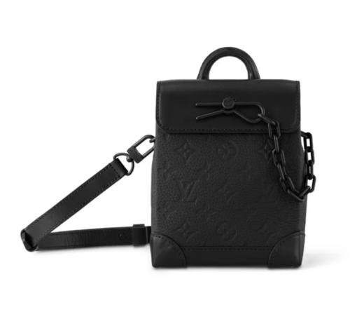 LOUIS VUITTON Nano Steamer 可拆卸可调节肩带磁扣开合 压花牛皮 单肩斜挎包 超迷你 商品图0