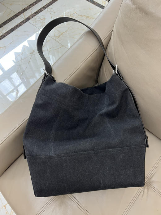 1019-1 清冷高级 jennie严选 辣妹25新帆布包 树膏牛皮 水洗盐洗帆布水桶包 单肩斜挎包 商品图14