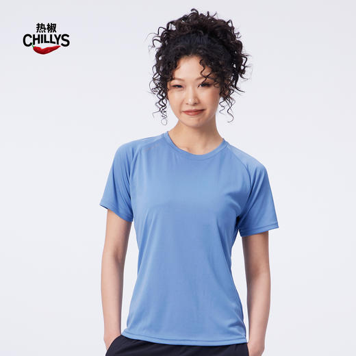 HOTCHILLYS热椒速干T恤女夏季户外运动徒步跑步透气短袖速干衣4452 商品图9